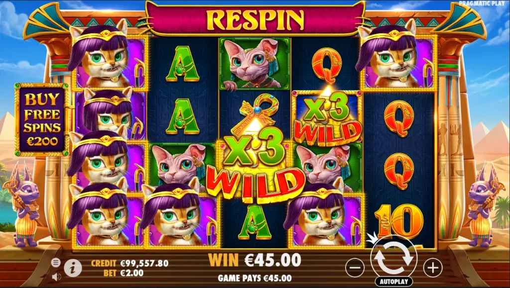 Respin Slot Online Cleocatra