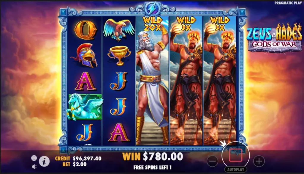 Pragmatic Play Slot Gacor Zeus vs Hades God of War