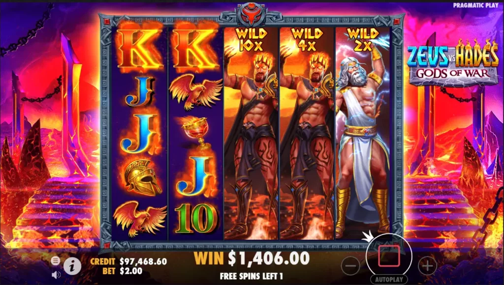 Game Slot Online Zeus vs Hades God of War