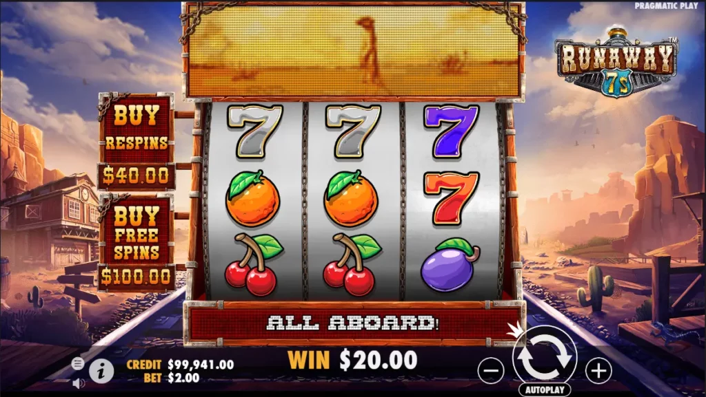 Auto Spin Slot Online Runaway 7s