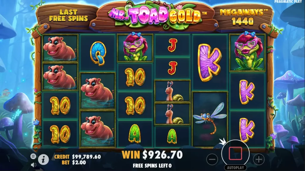 Game Slot Mr Toad Gold Megaways