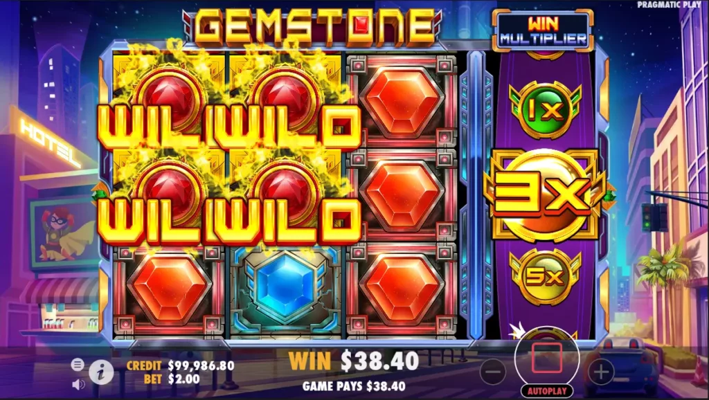 Fitur Wild Slot Gemstone Pragmatic Play